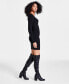 Фото #3 товара Women's Twist-Front Cutout Sweater Dress, Created for Macy's