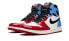 Кроссовки Nike Air Jordan 1 Retro High Fearless UNC Chicago (Белый, Голубой, Красный)