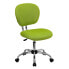 Фото #4 товара Mid-Back Apple Green Mesh Swivel Task Chair With Chrome Base