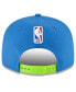 Фото #4 товара Men's Blue Milwaukee Bucks 2023/24 City Edition Alternate 9FIFTY Snapback Adjustable Hat