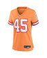 Фото #4 товара Women's Devin White Orange Tampa Bay Buccaneers Throwback Game Jersey