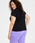Trendy Plus Size Short-Sleeve Polo Top, Created for Macy's