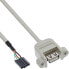 Фото #2 товара InLine USB 2.0 Adapter Cable USB A female / header connector - 0.60m