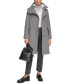 Фото #5 товара Women's Wool Blend Belted Buttoned Coat