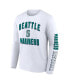 Фото #4 товара Men's Navy, White Seattle Mariners Two-Pack Combo T-shirt Set