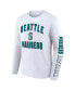 Men's Navy, White Seattle Mariners Two-Pack Combo T-shirt Set Синий, S - фото #4