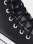 Converse chuck taylor all star Hi lift trainers in black leather