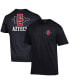 Men's Black San Diego State Aztecs Stack 2-Hit T-shirt Черный, M - фото #2