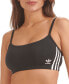 Фото #4 товара Топ спортивный adidas женский бра-топ 3-Stripes Scoop Bralette 4A4H00