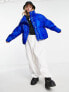 Фото #4 товара Sixth June high neck oversized puffer jacket in iridescent blue