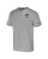 Фото #2 товара Men's Darius Rucker Collection by Heather Gray Milwaukee Brewers Henley T-shirt