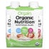 Фото #1 товара Organic Nutrition, Nutritional Shake, Strawberries & Cream, 4 Pack, 11 fl oz (330 ml) Each