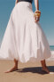 Фото #4 товара Объемная юбка с ажурной вышивкой — zw collection ZARA
