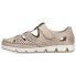 Фото #9 товара Rieker W RKR651 beige leather openwork shoes with velcro