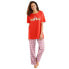 ფოტო #1 პროდუქტის Plus Size Graphic Tee PJ Set