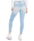 ფოტო #2 პროდუქტის Juniors' Curvy Distressed Skinny Ankle Jeans