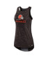 Фото #3 товара Women's Brown Cleveland Browns High Neck Performance Tank Top