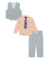 ფოტო #2 პროდუქტის Baby Boys Glen Plaid Vest Set