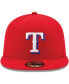 Фото #1 товара Men's Texas Rangers Alternate Authentic Collection On-Field 59FIFTY Fitted Cap