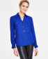Фото #1 товара Women's Collared Button-Down Blouse, Created for Macy's