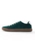 ASOS DESIGN lace up trainers in green faux suede grün, 43 - фото #4