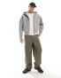 Фото #1 товара Weekday Simon scuba zip through hoodie in grey melange