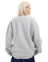 Фото #2 товара Daisy Street oversized sweatshirt in grey marle with Serene Bridge graphic