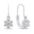 Фото #2 товара Girls Dazzling Silver Earrings Flowers EA188W