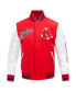 ფოტო #4 პროდუქტის Men's Red Boston Red Sox Script Tail Wool Full-Zip Varity Jacket