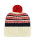 Фото #2 товара Men's Natural St. Louis Cardinals Tavern Cuffed Knit Hat with Pom