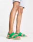 RAID Wide Fit Margot espadrille sandals in green