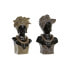 Фото #1 товара Декоративная фигура DKD Home Decor Чёрный Бежевый Колониальный Африканка 22 x 15 x 37 cm (2 штук)
