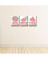 Фото #3 товара Sweet Watermelon - Fruit Wall Art 7.5 x 10 in - Set of 3 Signs Wash Brush Flush