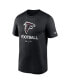 Men's Black Atlanta Falcons Sideline Infograph Performance T-shirt