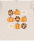 ფოტო #2 პროდუქტის Baby Girl Cheetah Print Pumpkin Applique Outfit, 2 Pcs