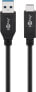 Фото #1 товара Wentronic 41074 - 1 m - USB A - USB C - 3.2 Gen 2 (3.1 Gen 2) - 10000 Mbit/s - Black