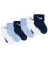 Фото #2 товара Baby Boys or Baby Girls Multi Logo Socks, Pack of 6