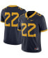 Фото #1 товара Men's Navy West Virginia Mountaineers #22 Home Game Jersey