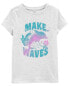 Kid Make Waves Dolphin Graphic Tee L