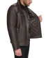 Фото #7 товара Men's Faux Leather Moto Jacket, Created for Macy's
