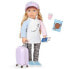 Фото #1 товара Our Generation Ari with Rolling Luggage & Accessories 18" Travel Doll