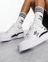 adidas Originals Forum Bold trainers in white and black