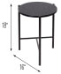 Фото #5 товара Round Side Table with T-Pattern Base