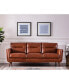 Фото #5 товара Ava 84" Mid-Century Modern Leather Sofa