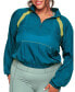 ფოტო #1 პროდუქტის Plus Size Kailee Sheer Woven Outer Layer