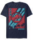 Фото #1 товара Jurassic World Fallen Kingdom Men's Logo Tech Screen Glitch Short Sleeve T-Shirt