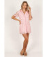 ფოტო #2 პროდუქტის Women's Tallie Button Up Mini Dress