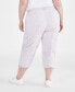 Фото #4 товара Women's Cargo Capri Pants, 2-24W, Created for Macy's