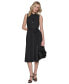 ფოტო #5 პროდუქტის Women's Belted Pleated Midi Dress