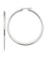 ფოტო #1 პროდუქტის Stainless Steel Polished Diameter Hoop Earrings